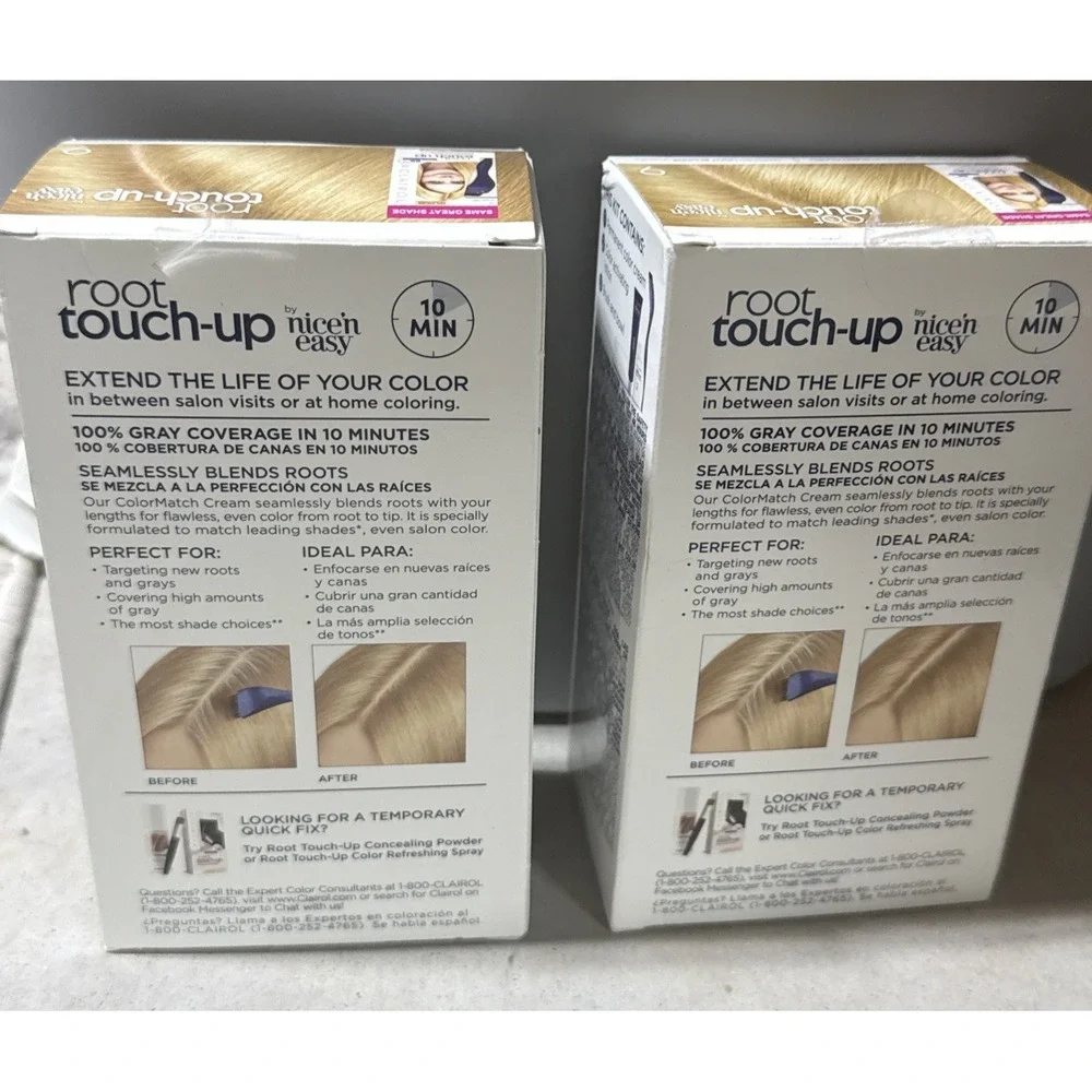 2 Pk: Clairol Root Touch-Up Permanent Hair Dye *#9 Light Blonde